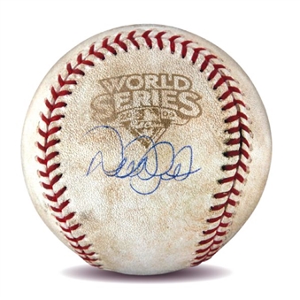 2009 Derek Jeter  Game Used and Signed World Series Baseball (MLB Authenticated/Steiner)